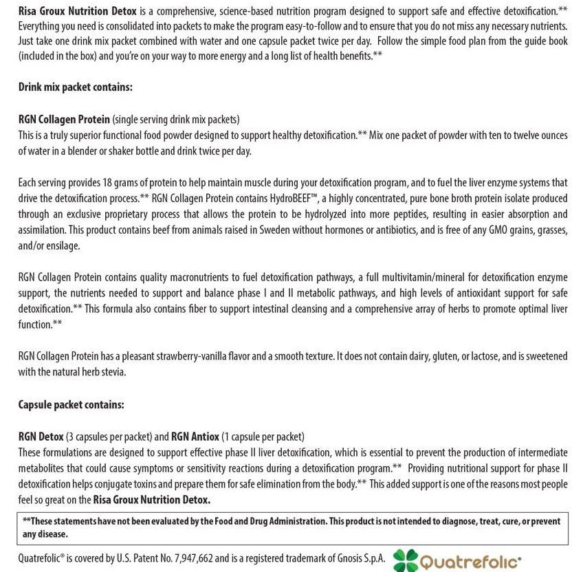 Risa Groux Nutrition Detox
